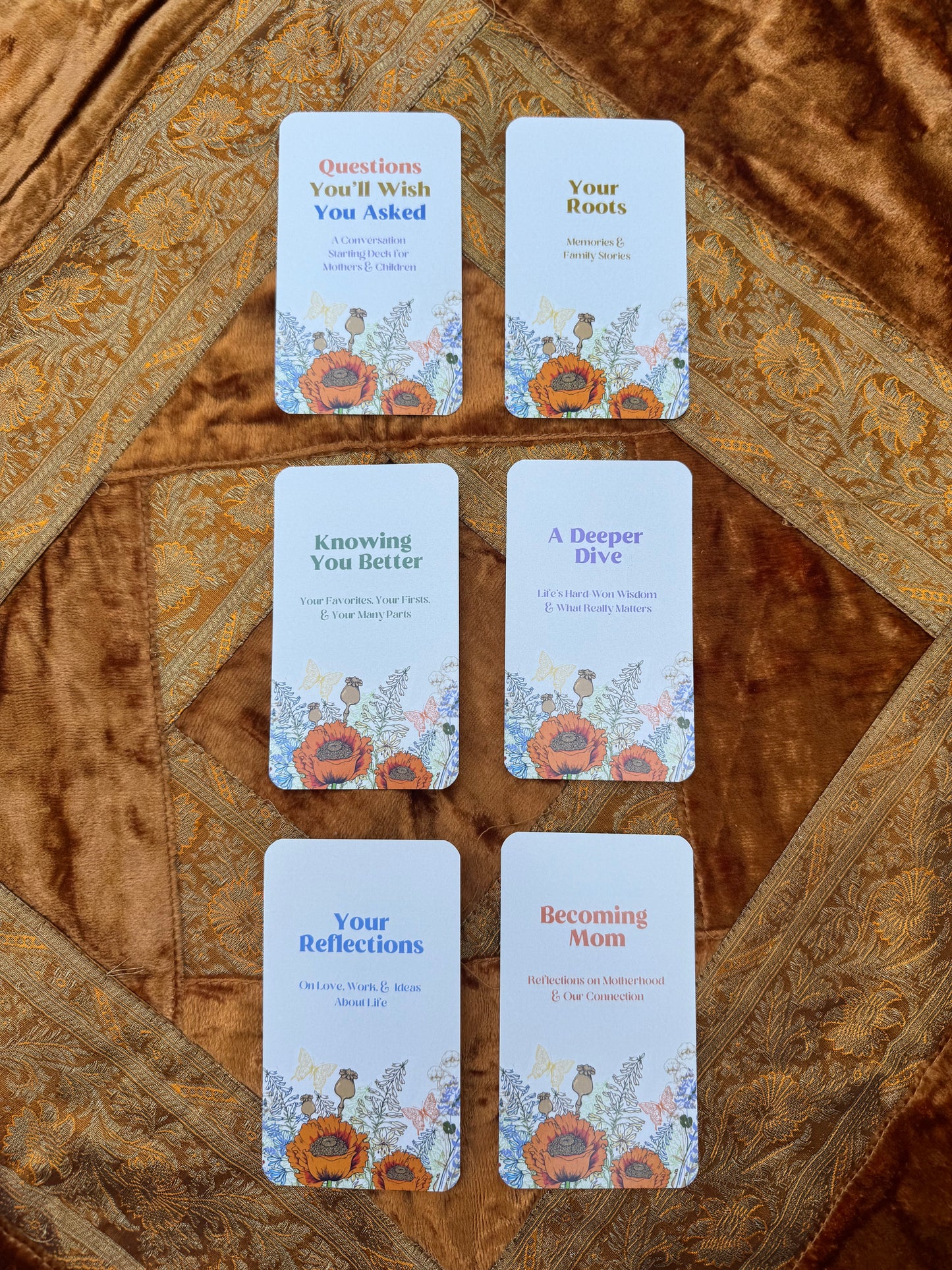 Questions You’ll Wish You Asked: A Conversation Deck for Mothers and Children | 52 Cards, 100 Prompts