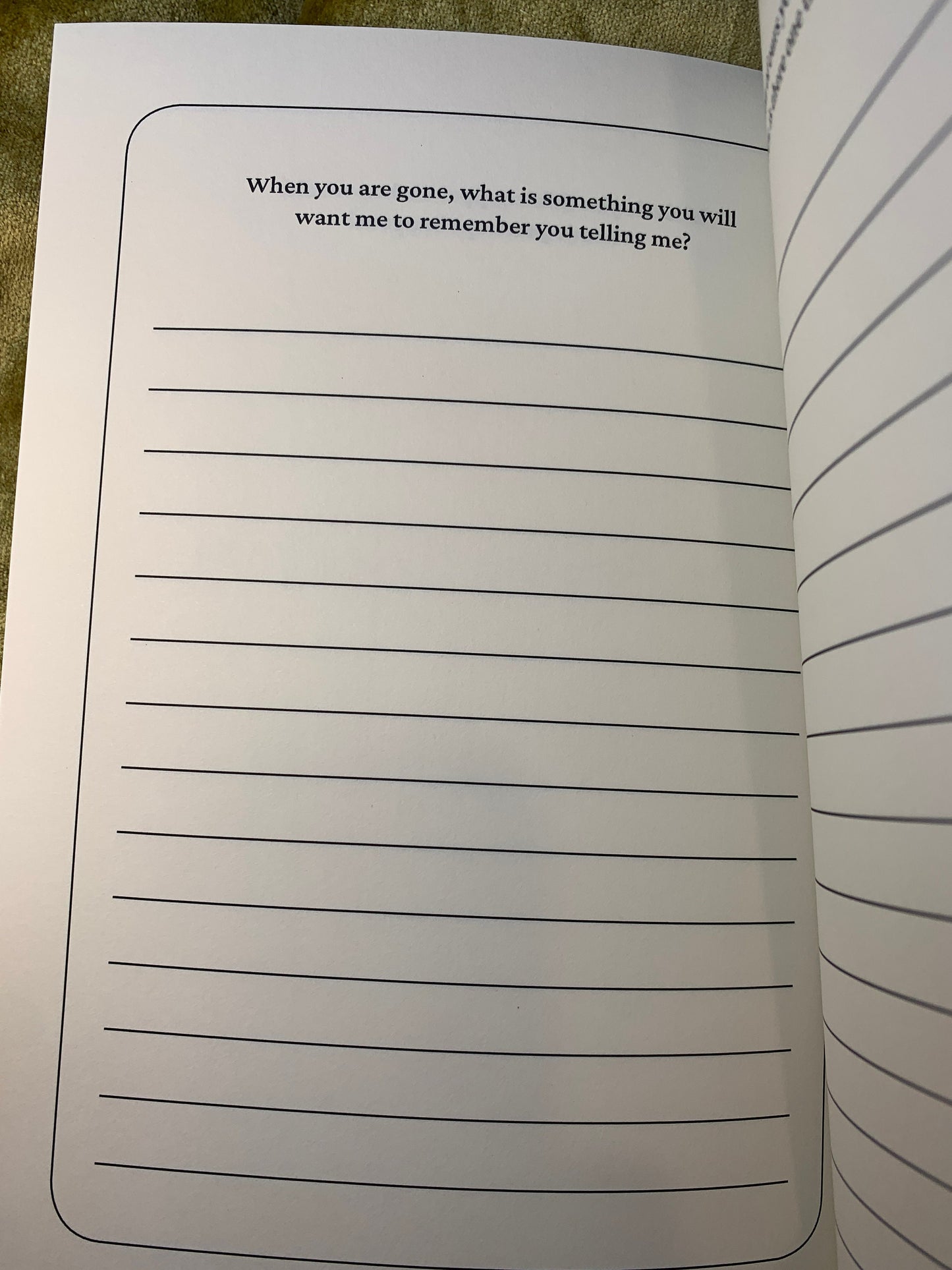 Questions You'll Wish You Asked: A Time Capsule Journal for Parents and Children