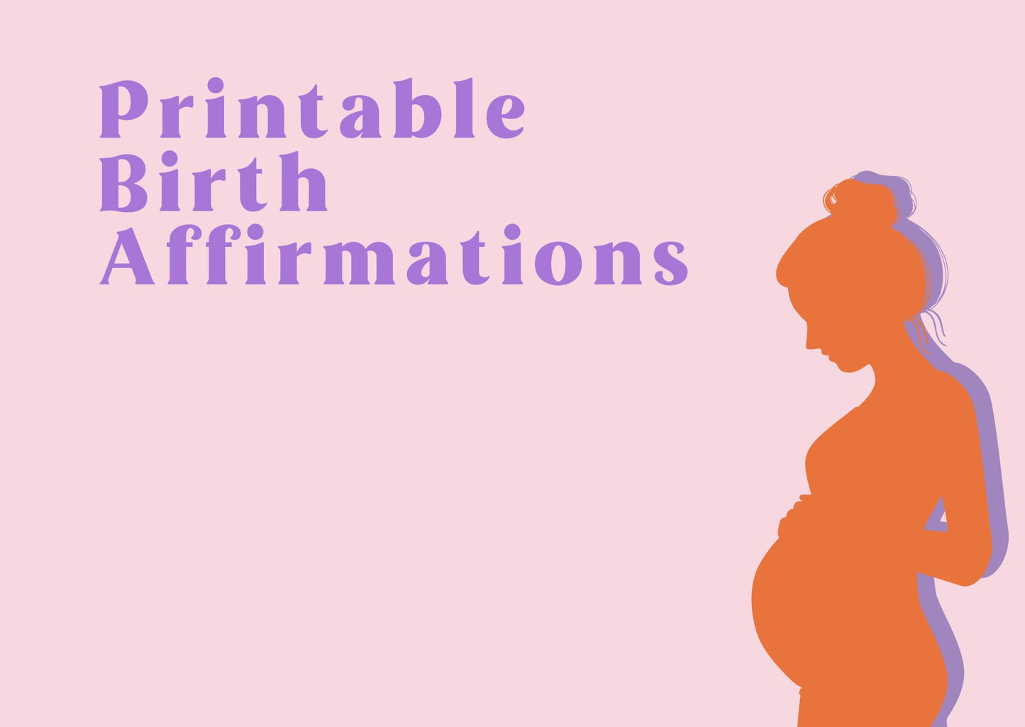 Printable Birth Affirmation Cards